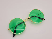 Load image into Gallery viewer, Vintage Big Round Spectacle Sunglasses Frame Fashion Hippie Green Color