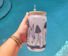 Load image into Gallery viewer, Color Changing Mushroom Beer Can Glass | Boho Mushroom Coffee Glass