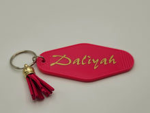 Load image into Gallery viewer, Personalized Keychain Retro Motel Keychain Gifts for Women Bridesmaid