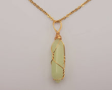 Load image into Gallery viewer, Glow in the Dark Crystal Pointed Necklace, Kid Necklace, Atlantis Cosplay Necklace,