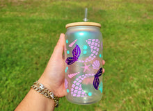 Load image into Gallery viewer, Glitter Shinny 16 OZ Mermaids & Unicorns / Sea Lover Iced Coffee Cup