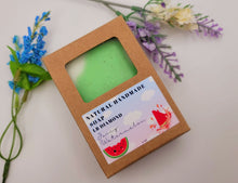 Load image into Gallery viewer, Watermelon Sorbet Handmade Soap Exfoliating Soap Goat's Milk Glycerin Soap