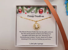 Load image into Gallery viewer, Merry Christmas Necklace, Gift from Daughter, Mom Necklace, Holiday Gift