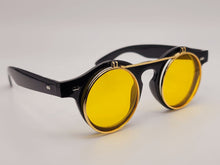 Load image into Gallery viewer, Steampunk Goggles Glasses Round Sunglasses Emo Retro Vintage