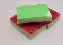 Load image into Gallery viewer, Watermelon Sorbet Handmade Soap Exfoliating Soap Goat's Milk Glycerin Soap