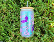 Load image into Gallery viewer, Glitter Shinny 16 OZ Mermaids & Unicorns / Sea Lover Iced Coffee Cup