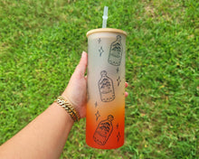 Load image into Gallery viewer, Mushroom Beer Can Glass | Boho Mushroom Coffee Glass 24 OZ