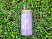 Load image into Gallery viewer, Daisy Cup Iced Coffee Cup Glass - Retro Flower Glass Jar - Believe