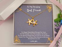 Load image into Gallery viewer, Best friend gift, best friend necklace, best friend distance gifts, Besties BBF