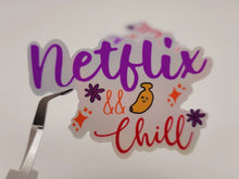 Load image into Gallery viewer, Holographic Waterproof 90s Nostalgia Netflix & Chill