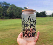 Load image into Gallery viewer, Motivational Glow in dark UV Activated Glow Beer Can Glass 16 oz Motivational