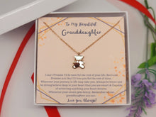 Load image into Gallery viewer, To My Beautiful Granddaughter Necklace, Granddaughter Gift from Grandpa,