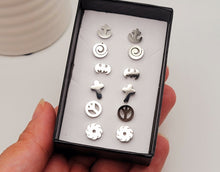 Load image into Gallery viewer, Surgical steel stud earrings set | tarnish free earrings Hypoallergenic earrings