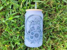 Load image into Gallery viewer, Color Changing Mushroom Beer Can Glass | Boho Mushroom Coffee Glass