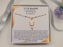 Load image into Gallery viewer, To My Beautiful Mom Necklace, Christmas Gift from Daughter, Mom Necklace,