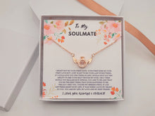 Load image into Gallery viewer, Soulmate Necklace Gift For Her, To My Soulmate Necklace, Love Necklace