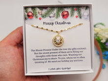 Load image into Gallery viewer, Merry Christmas Necklace, Gift from Daughter, Mom Necklace, Holiday Gift