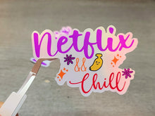 Load image into Gallery viewer, Holographic Waterproof 90s Nostalgia Netflix & Chill