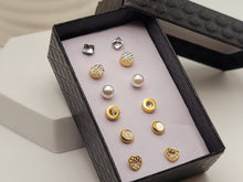 Load image into Gallery viewer, Surgical steel stud earrings set | tarnish free earrings Hypoallergenic earrings