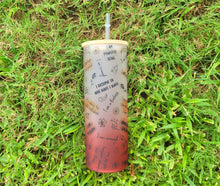 Load image into Gallery viewer, My Daily Affirmations Beer Can Glass | Boho Affirmations Coffee Glass | 24 OZ