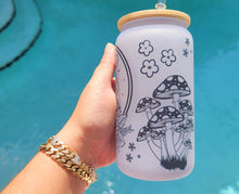 Load image into Gallery viewer, Color Changing Mushroom Beer Can Glass | Boho Mushroom Coffee Glass