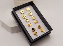 Load image into Gallery viewer, Surgical steel stud earrings set | tarnish free earrings Hypoallergenic earrings