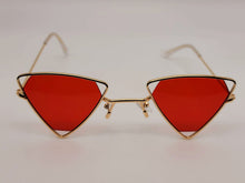 Load image into Gallery viewer, Red Retro Triangle Cat Eye Sunglasses | Cateye Sunglasses Vintage