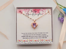 Load image into Gallery viewer, To My Beautiful Granddaughter Necklace, Granddaughter Gift from Grandpa, Grandma, Birthday