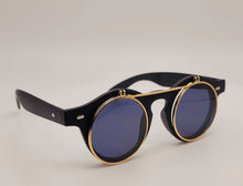 Load image into Gallery viewer, Steampunk Goggles Glasses Round Sunglasses Emo Retro Vintage