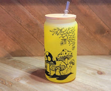 Load image into Gallery viewer, Color Changing Mushroom Beer Can Glass | Boho Mushroom Coffee Glass