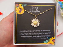 Load image into Gallery viewer, To My Daughter (From Mom) Interlocking Hearts Necklace, Mother to Daughter Gift,