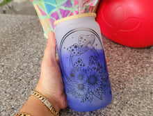 Load image into Gallery viewer, Color Changing Mushroom Beer Can Glass | Boho Mushroom Coffee Glass