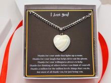 Load image into Gallery viewer, Thank You Gift Necklace: Appreciation Gift, Employee, Coworker, Babysitter, Neighbor