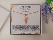 Load image into Gallery viewer, To My Beautiful Mom Necklace, Christmas Gift from Daughter, Mom Necklace,