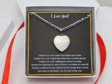 Load image into Gallery viewer, Thank You Gift Necklace: Appreciation Gift, Employee, Coworker, Babysitter, Neighbor