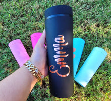 Load image into Gallery viewer, Custom Tumbler Personalized Tumbler With Straw Acrylic Tumbler 16 oz