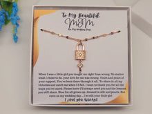 Load image into Gallery viewer, To My Beautiful Mom Necklace, Christmas Gift from Daughter, Mom Necklace,