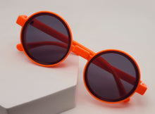 Load image into Gallery viewer, Steampunk Goggles Glasses Round Sunglasses Emo Retro Orange
