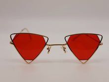 Load image into Gallery viewer, Red Retro Triangle Cat Eye Sunglasses | Cateye Sunglasses Vintage
