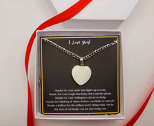 Load image into Gallery viewer, Thank You Gift Necklace: Appreciation Gift, Employee, Coworker, Babysitter, Neighbor