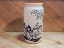 Load image into Gallery viewer, Color Changing Mushroom Beer Can Glass | Boho Mushroom Coffee Glass