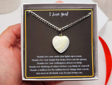 Load image into Gallery viewer, Thank You Gift Necklace: Appreciation Gift, Employee, Coworker, Babysitter, Neighbor