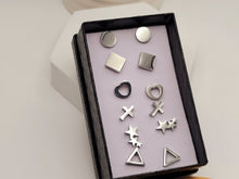 Load image into Gallery viewer, Surgical steel stud earrings set | tarnish free earrings Hypoallergenic earrings