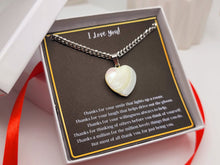 Load image into Gallery viewer, Thank You Gift Necklace: Appreciation Gift, Employee, Coworker, Babysitter, Neighbor