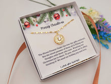 Load image into Gallery viewer, Merry Christmas Necklace, Gift from Daughter, Mom Necklace, Holiday Gift