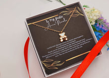 Load image into Gallery viewer, Best friend gift, best friend necklace, best friend distance gifts, best friend birthday gift