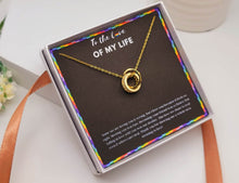 Load image into Gallery viewer, Lesbian Couple Joint Necklace, LGBT Gift, Anniversary Gifts for Her, Lesbian Wedding,