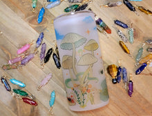 Load image into Gallery viewer, Mushroom Beer Can Glass | Boho Mushroom Coffee Glass | 20 oz
