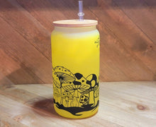 Load image into Gallery viewer, Color Changing Mushroom Beer Can Glass | Boho Mushroom Coffee Glass