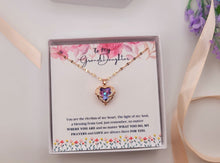 Load image into Gallery viewer, To My Beautiful Granddaughter Necklace, Granddaughter Gift from Grandpa, Grandma, Birthday